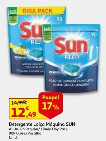 Detergente loiça máquina sun