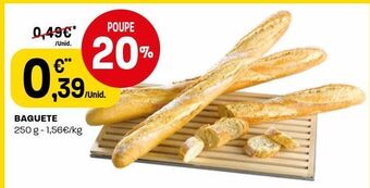 Intermarché Baguette promoção