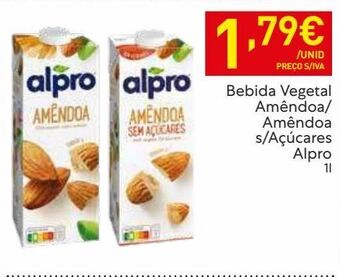 Recheio Bebida de amêndoa alpro promoção