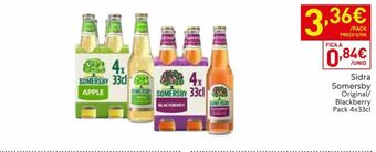 Recheio Sidra somersby promoção