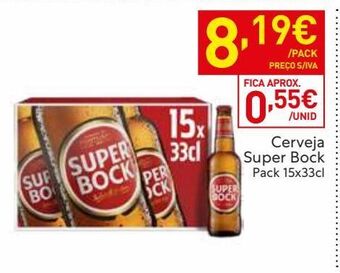 Recheio Cerveja super bock promoção