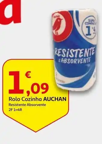 Rolo cozinha auchan resistente absorvente 2f 1=4r