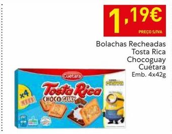 Recheio Bolacha recheada cuétara promoção
