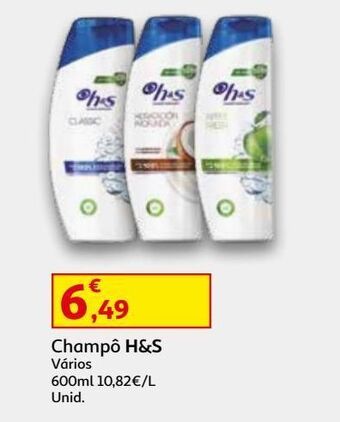 Auchan Champô h&s promoção