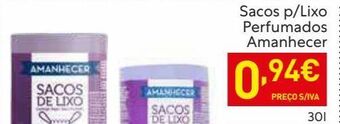 Sacos de lixo amanhecer