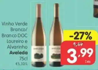 Vinho Verde Branco/Branco DOC Loureiro e Alvarinho Aveleda 75cl