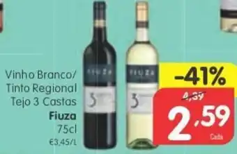 Vinho Branco/Tinto Regional Tejo 3 Castas Fiuza 75cl
