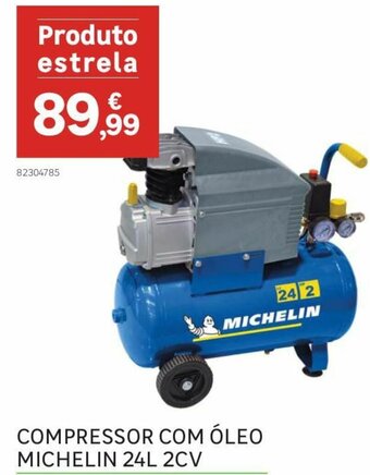 Leroy Merlin Compressor Com Óleo Michelin 24L 2CV promoção