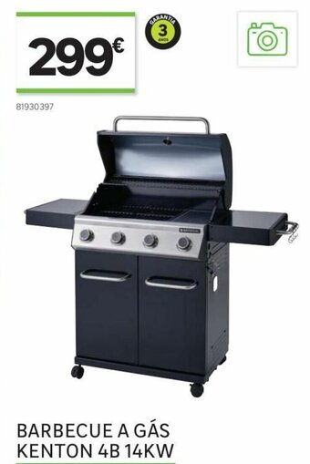 Leroy Merlin Barbecue A Gás Kenton 4b 14kw promoção