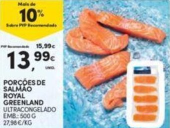 Continente Porcões de Salmao Royal Greenland 500g promoção