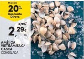Continente Amêijoa Vietnamita c/ casca 1kg promoção