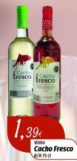 Miranda Supermercados Vinhos cacho fresco promoção