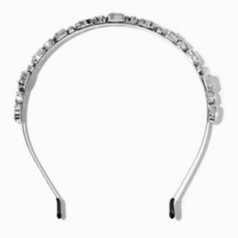 Claire's Clear rhinestone studded metal headband promoção