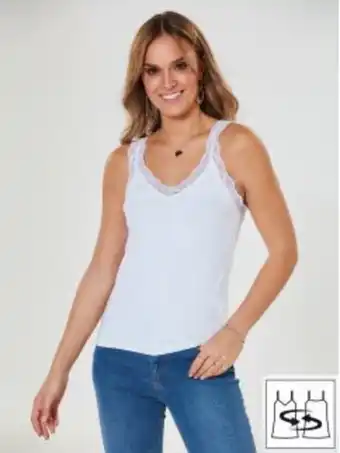 Top de alças decote reversível