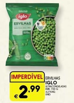 Meu Super Ervilhas congeladas iglo promoção