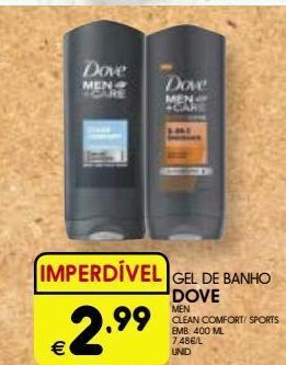 Meu Super Gel de banho dove promoção