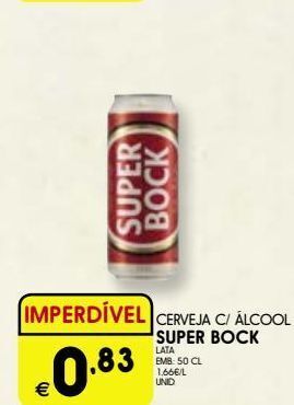 Meu Super Lata de cerveja super bock promoção