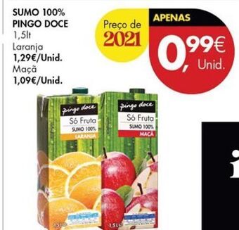 Pingo Doce Sumo pingo doce promoção