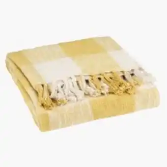 JYSK Manta storfrytle 130x170 amarelo/branco promoção