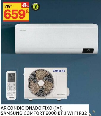 Leroy Merlin Ar Condicionado Fixo (1x1) Samsung Comfort 9000 BTU WI FI R32 promoção