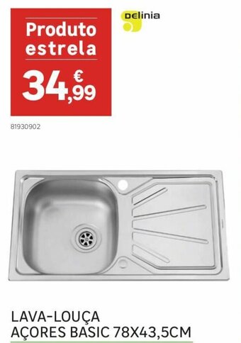 Leroy Merlin Lava-Louça Açores Basic 78x43,5cm promoção