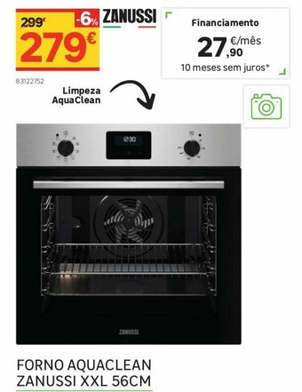 Forno Aquaclean Zanussi xxl 56cm