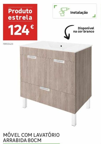 Leroy Merlin Móvel com Lavatório Arrabida 80cm promoção