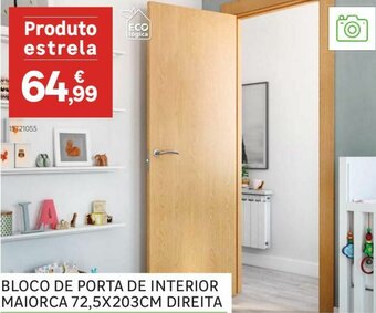 Leroy Merlin Bloco de Porta de Interior Maiorca 72,5x203cm Direita promoção