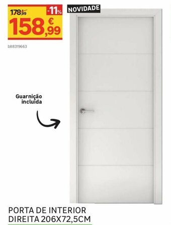 Leroy Merlin Porta de Interior Direita 206x72,5cm promoção