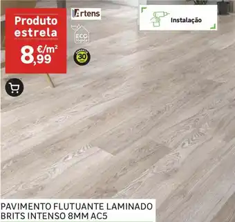 Artens Pavimento Flutuante Laminado Brits Intenso 8mm AC5