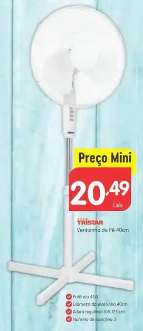 Tristar Ventoinha de Pé 40cm