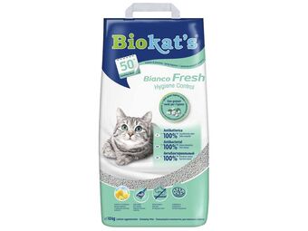 Auchan Areia para gato biokat's bianco fresh 10kg promoção