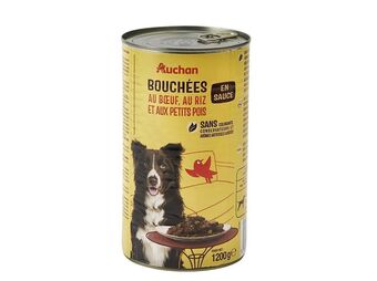 Auchan Comida húmida p/cão auchan promoção