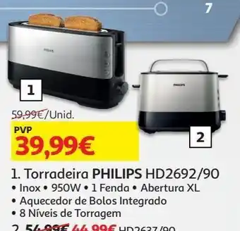 Auchan Torradeira 1fenda philips promoção