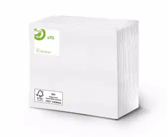 Auchan Guardanapos auchan essencial fs 30x30cm 70un t621720.0 promoção