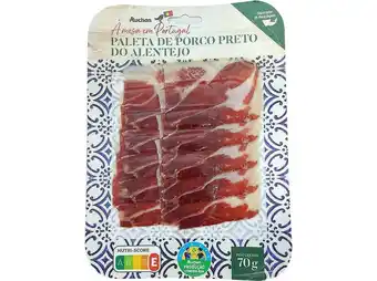 Auchan Paleta porco preto auchan 18m cura produção controlada 70 g promoção