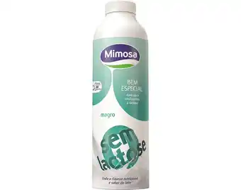 Auchan Leite uht magro mimosa promoção