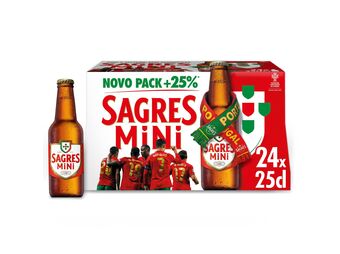 Cerveja sagres branca 24x0.25l