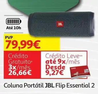 Auchan Coluna portátil jbl flip essential 2 promoção