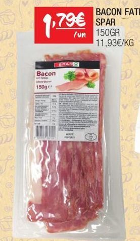 Spar Bacon spar promoção