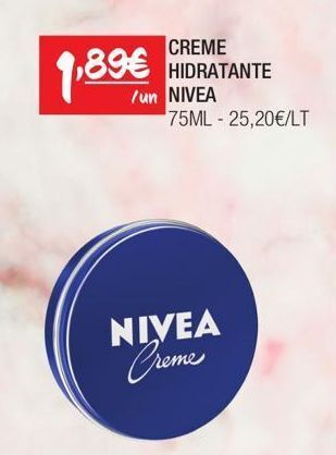 Spar Creme hidratante nivea promoção