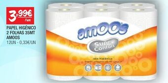Spar Papel higiênico amoos promoção
