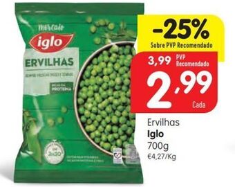 Minipreço Ervilhas verdes iglo promoção