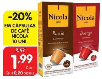 Minipreço Cápsulas de café nicola promoção