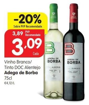 Minipreço Vinhos adega de borba promoção