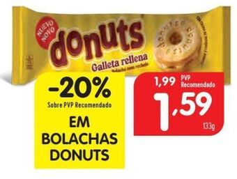 Minipreço Bolacha recheada donuts promoção