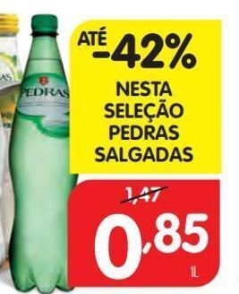 Minipreço Água pedras promoção