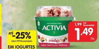 Minipreço Iogurte activia promoção