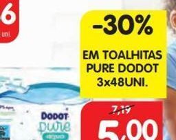 Minipreço Toalhas umedecidas dodot promoção