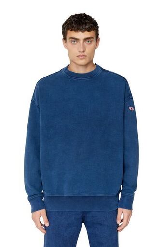 Diesel Overdyed sweatshirt in track denim promoção